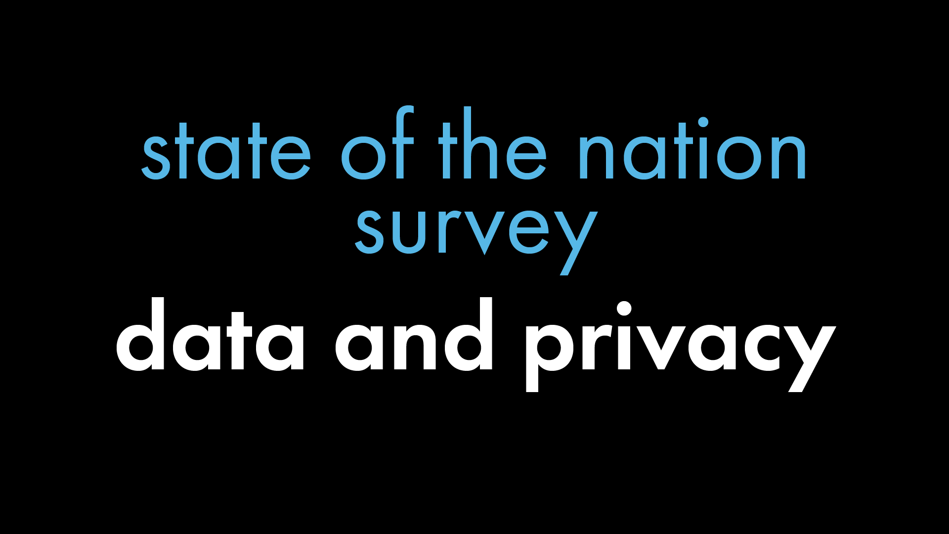 data & privacy survey